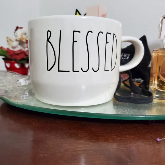 Rae Dunn "BLESSED" Soup Mug NWT - Picture 6 of 6